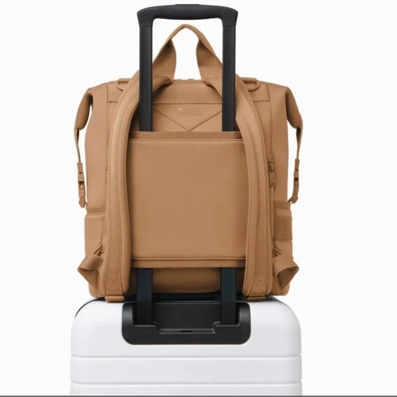 Dange Dover Large Neoprene Indi Diaper Backpack Bag Color: Camel - Picture 4 of 9